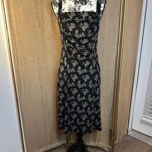 Vintage Y2K Max Studio Black and ivory Dress sz 6